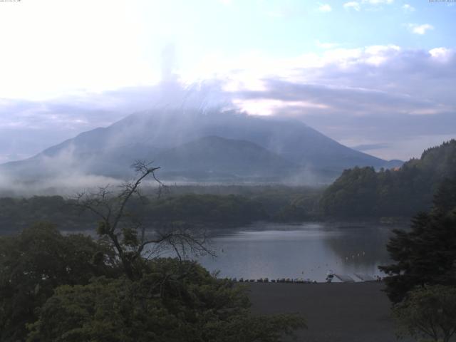 精進湖からの富士山