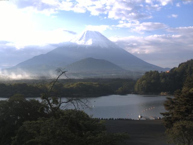 精進湖からの富士山
