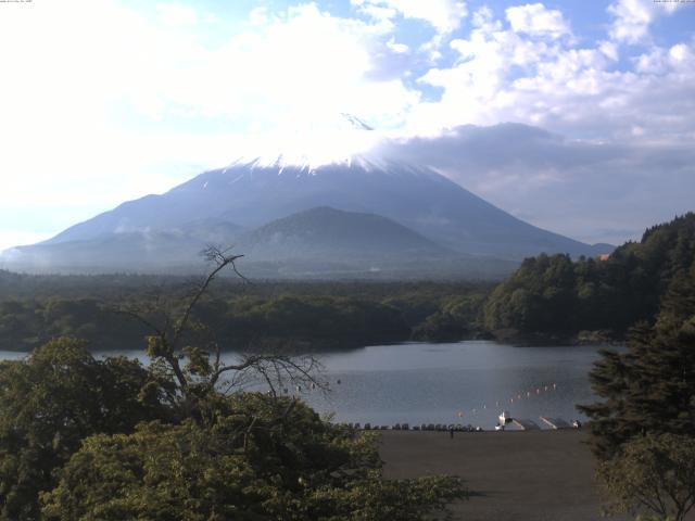精進湖からの富士山