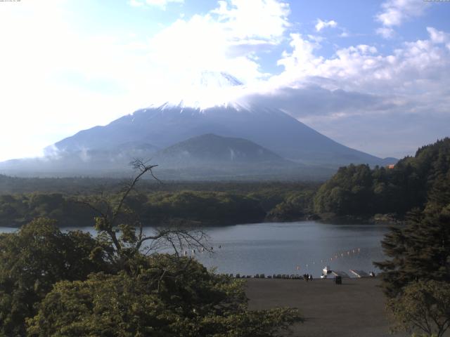 精進湖からの富士山