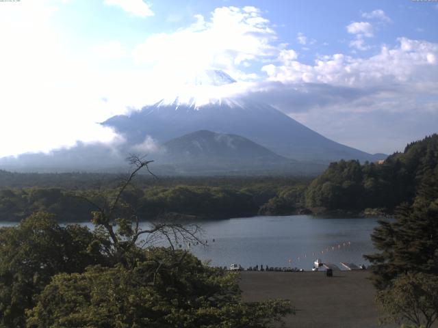 精進湖からの富士山