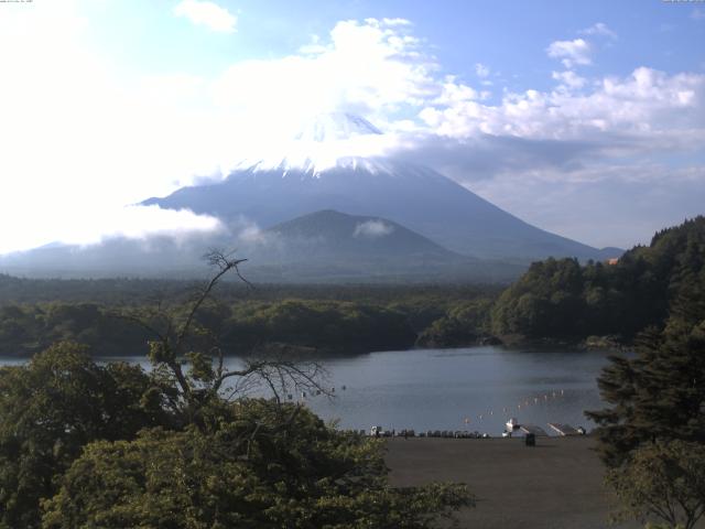 精進湖からの富士山