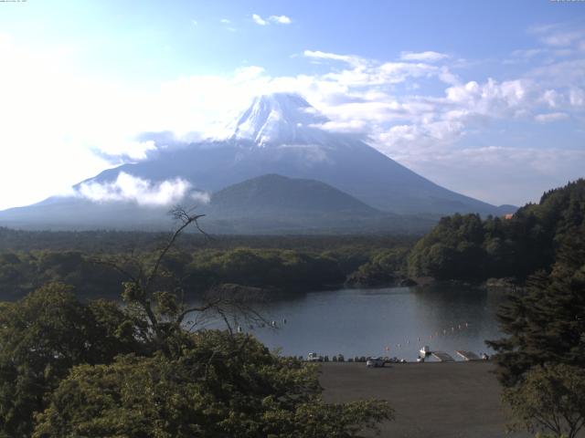 精進湖からの富士山