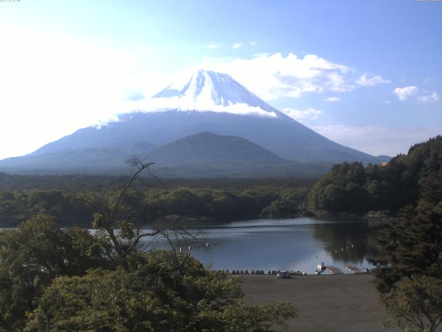 精進湖からの富士山