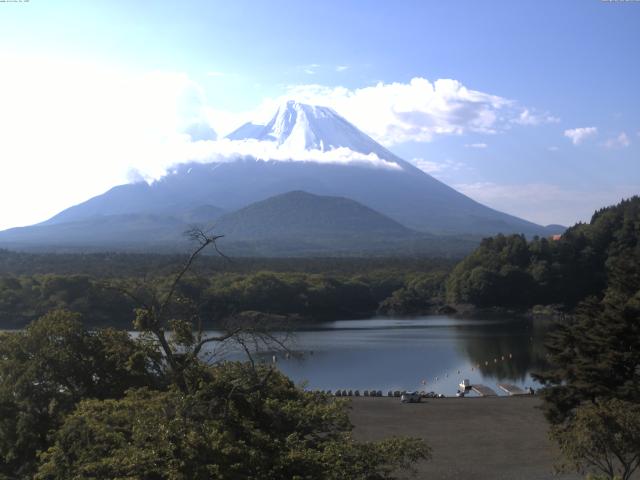 精進湖からの富士山