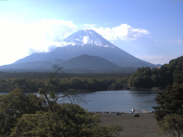 精進湖からの富士山
