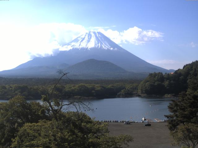 精進湖からの富士山