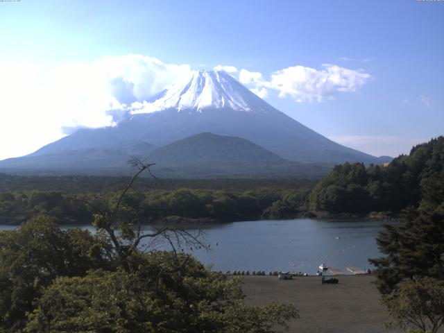 精進湖からの富士山
