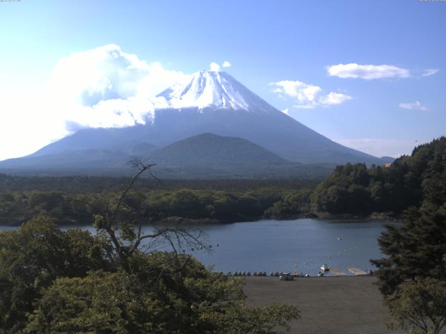 精進湖からの富士山