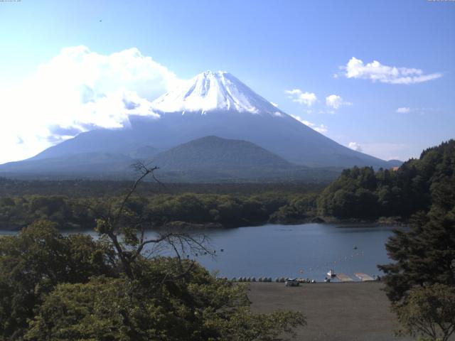 精進湖からの富士山