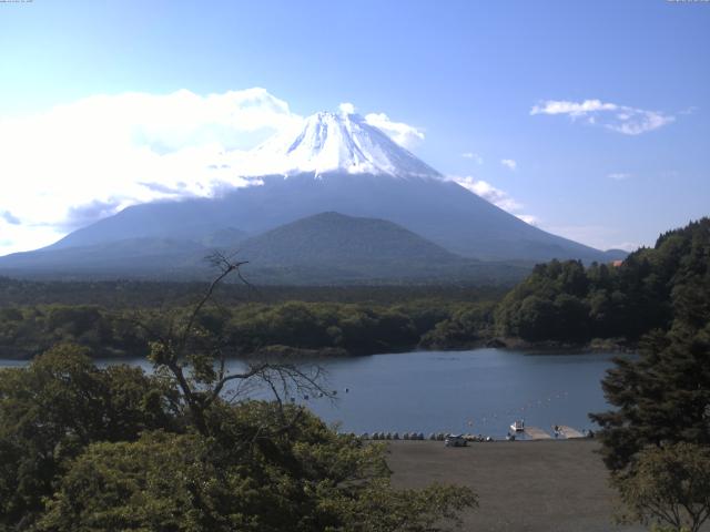 精進湖からの富士山