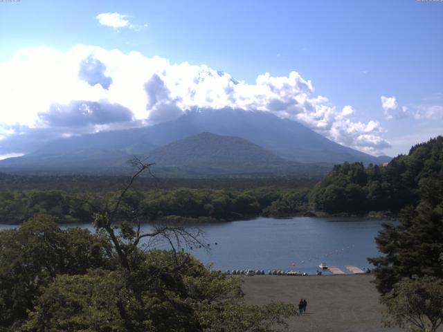 精進湖からの富士山