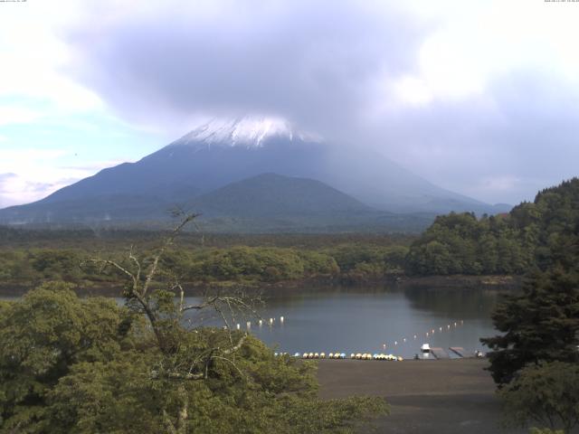 精進湖からの富士山
