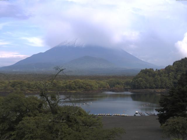 精進湖からの富士山