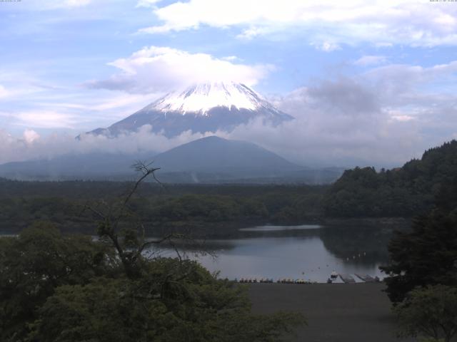 精進湖からの富士山