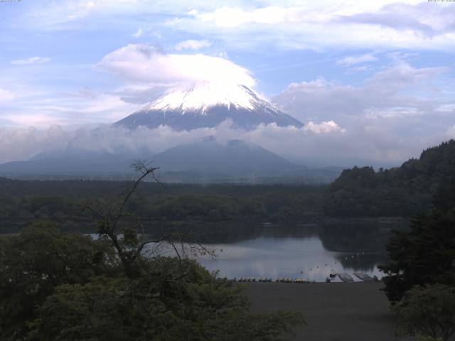 精進湖からの富士山