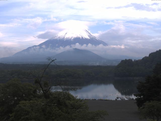 精進湖からの富士山