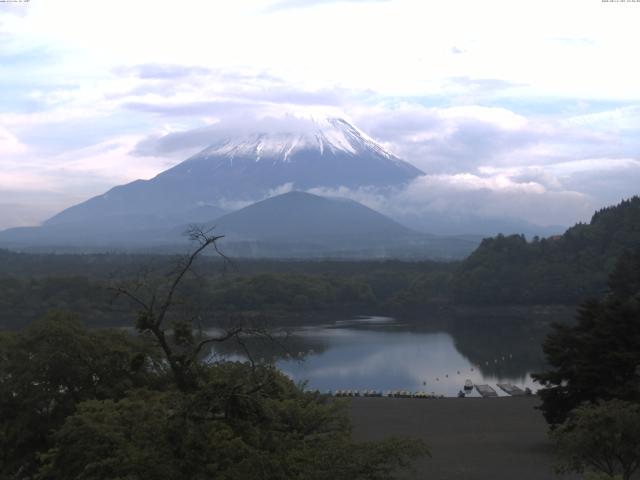 精進湖からの富士山