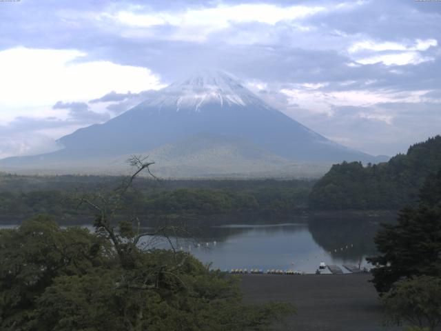 精進湖からの富士山