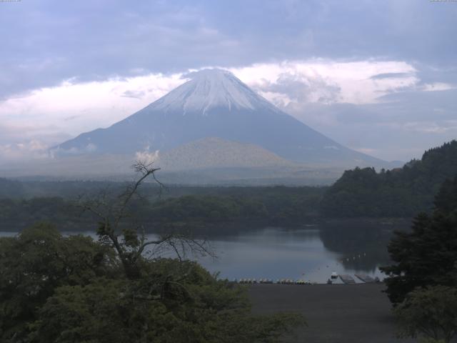 精進湖からの富士山