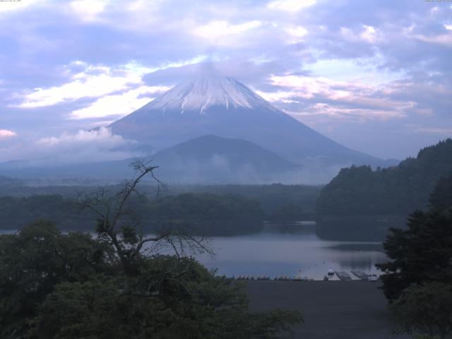 精進湖からの富士山