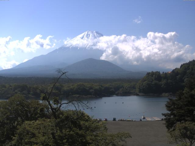 精進湖からの富士山