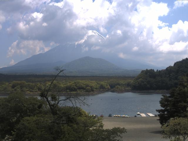 精進湖からの富士山