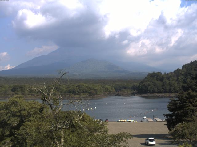 精進湖からの富士山