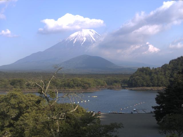 精進湖からの富士山
