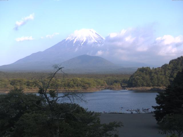 精進湖からの富士山