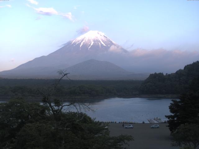 精進湖からの富士山