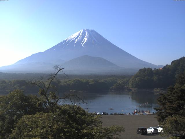 精進湖からの富士山