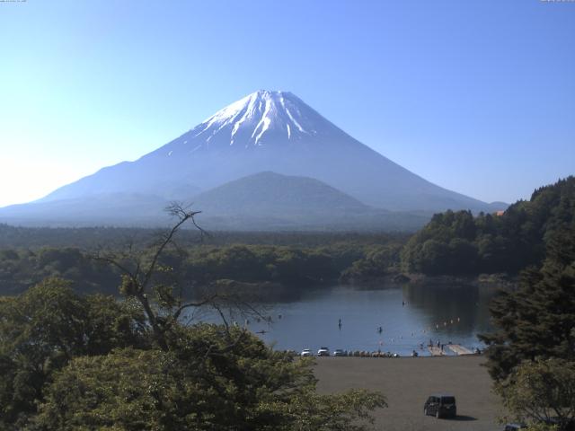 精進湖からの富士山