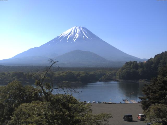 精進湖からの富士山
