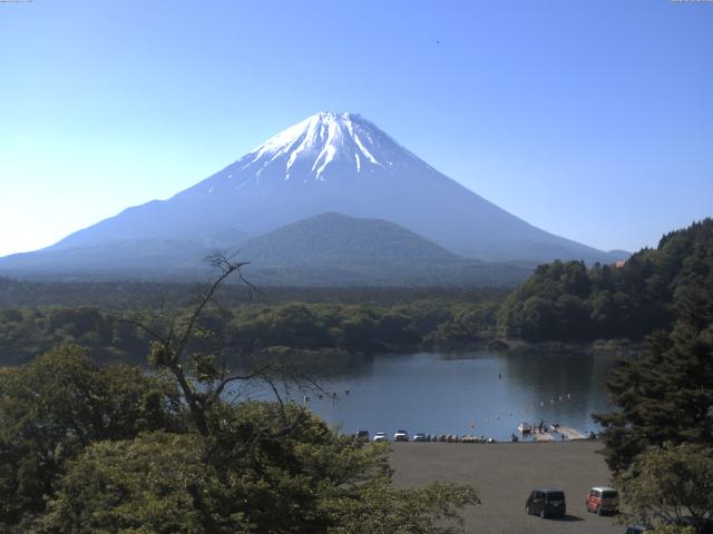 精進湖からの富士山
