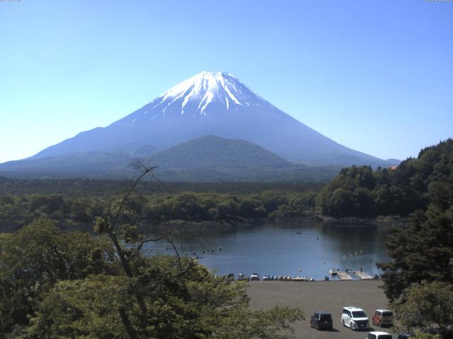 精進湖からの富士山