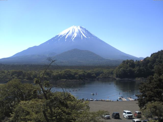 精進湖からの富士山