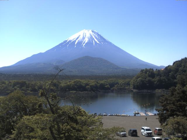 精進湖からの富士山