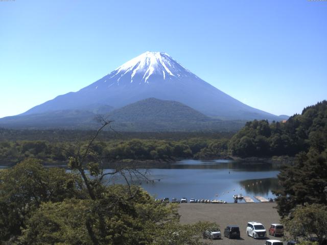 精進湖からの富士山