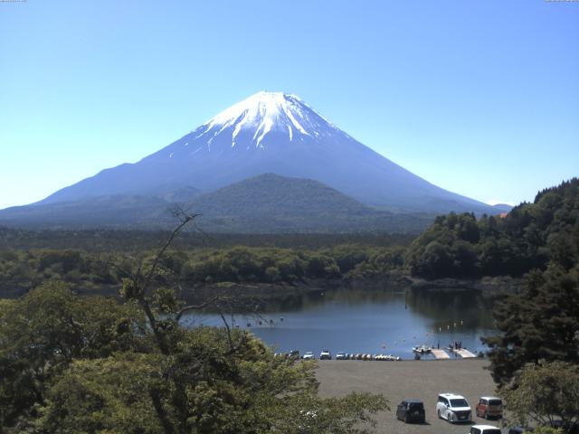 精進湖からの富士山