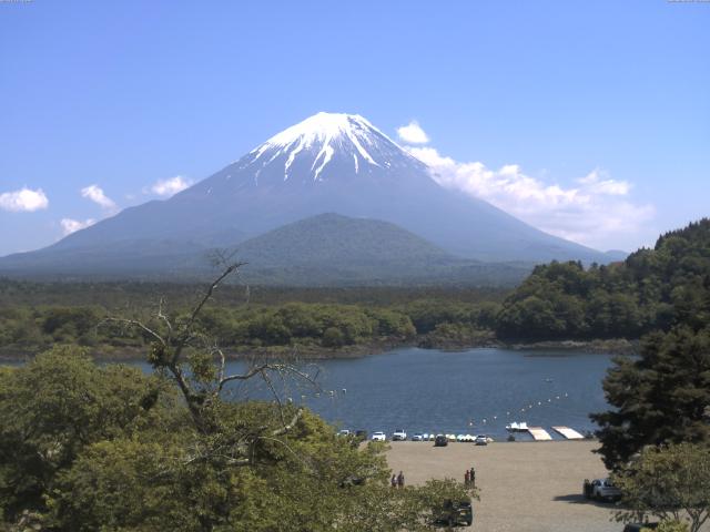 精進湖からの富士山
