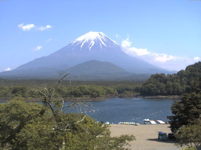 精進湖からの富士山