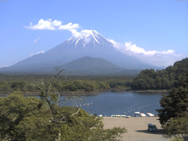 精進湖からの富士山