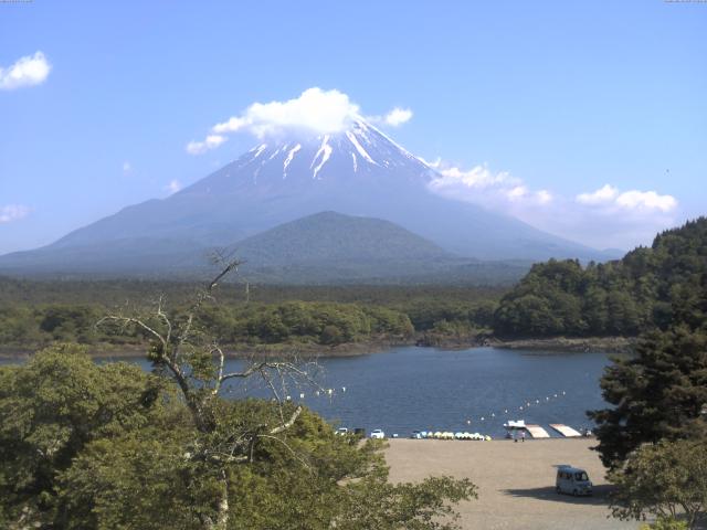 精進湖からの富士山