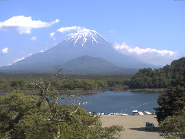精進湖からの富士山