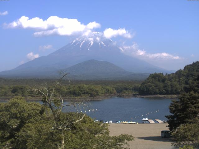 精進湖からの富士山