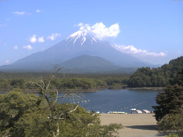 精進湖からの富士山