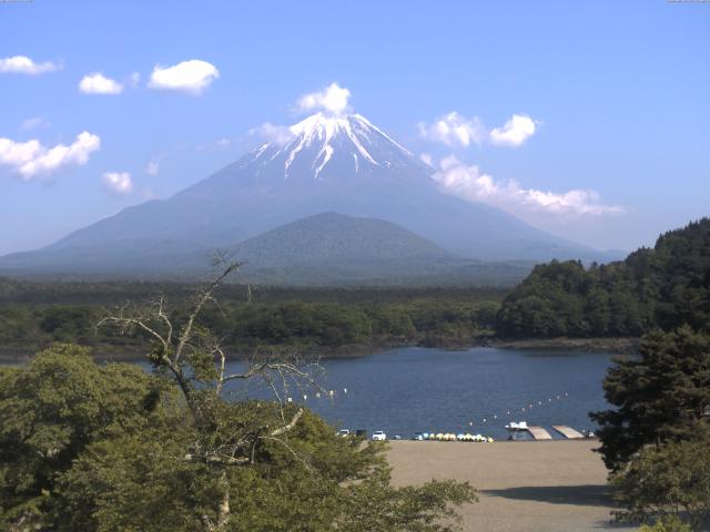 精進湖からの富士山