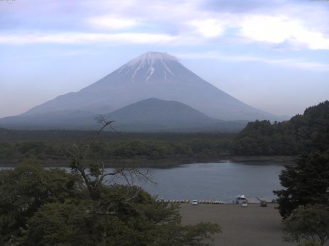 精進湖からの富士山