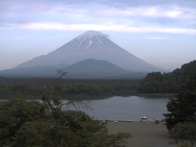 精進湖からの富士山